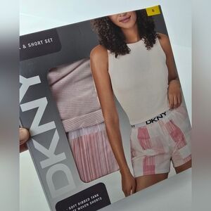 DKNY Monochrome Tank and Shorts Set